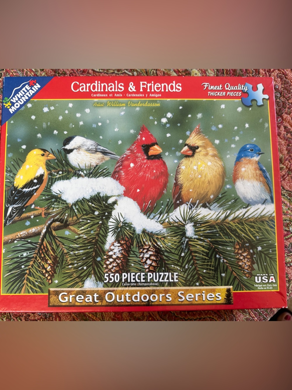 White Mountain Cardinals & Friends Puzzle